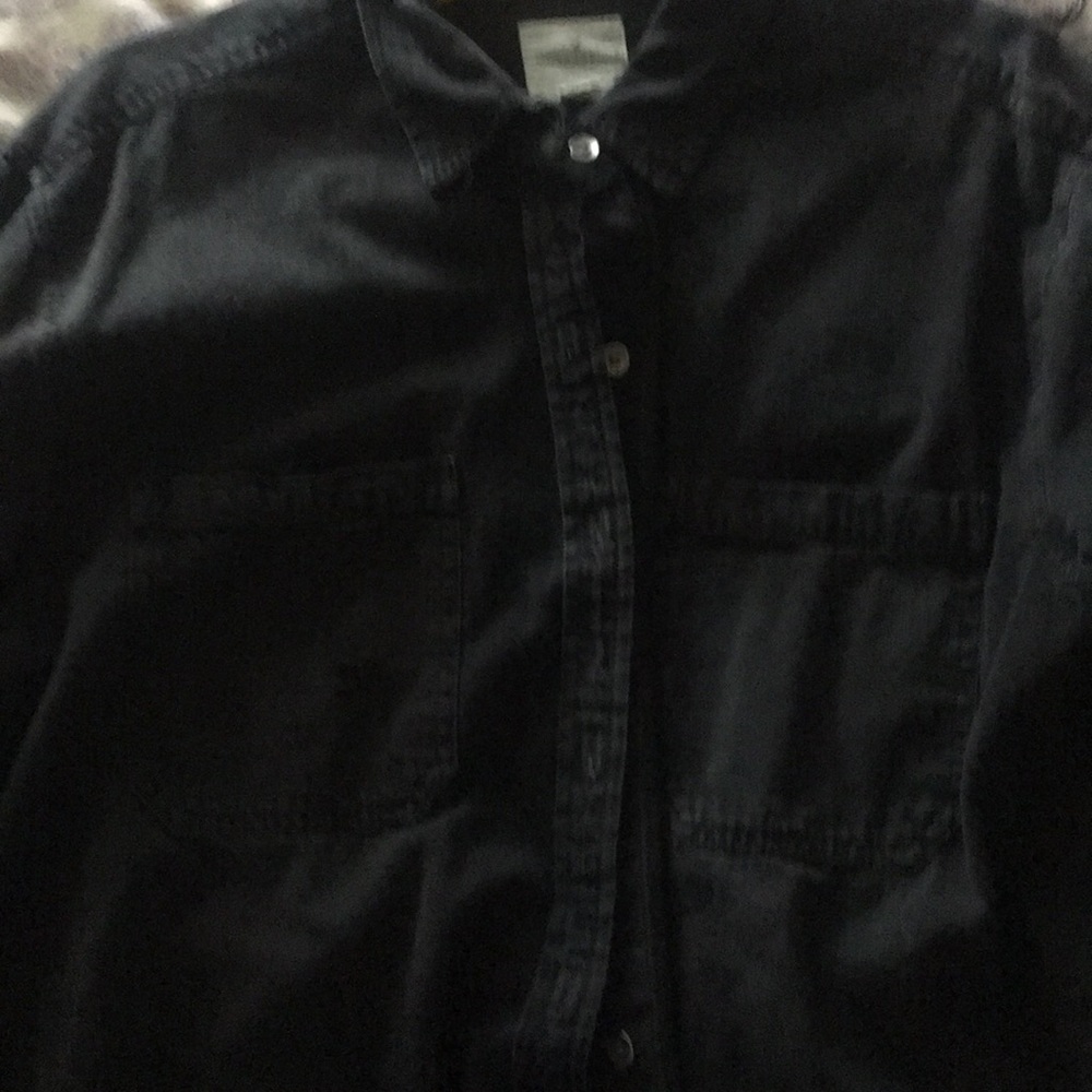 American Eagle Distressed Button Down - image 3